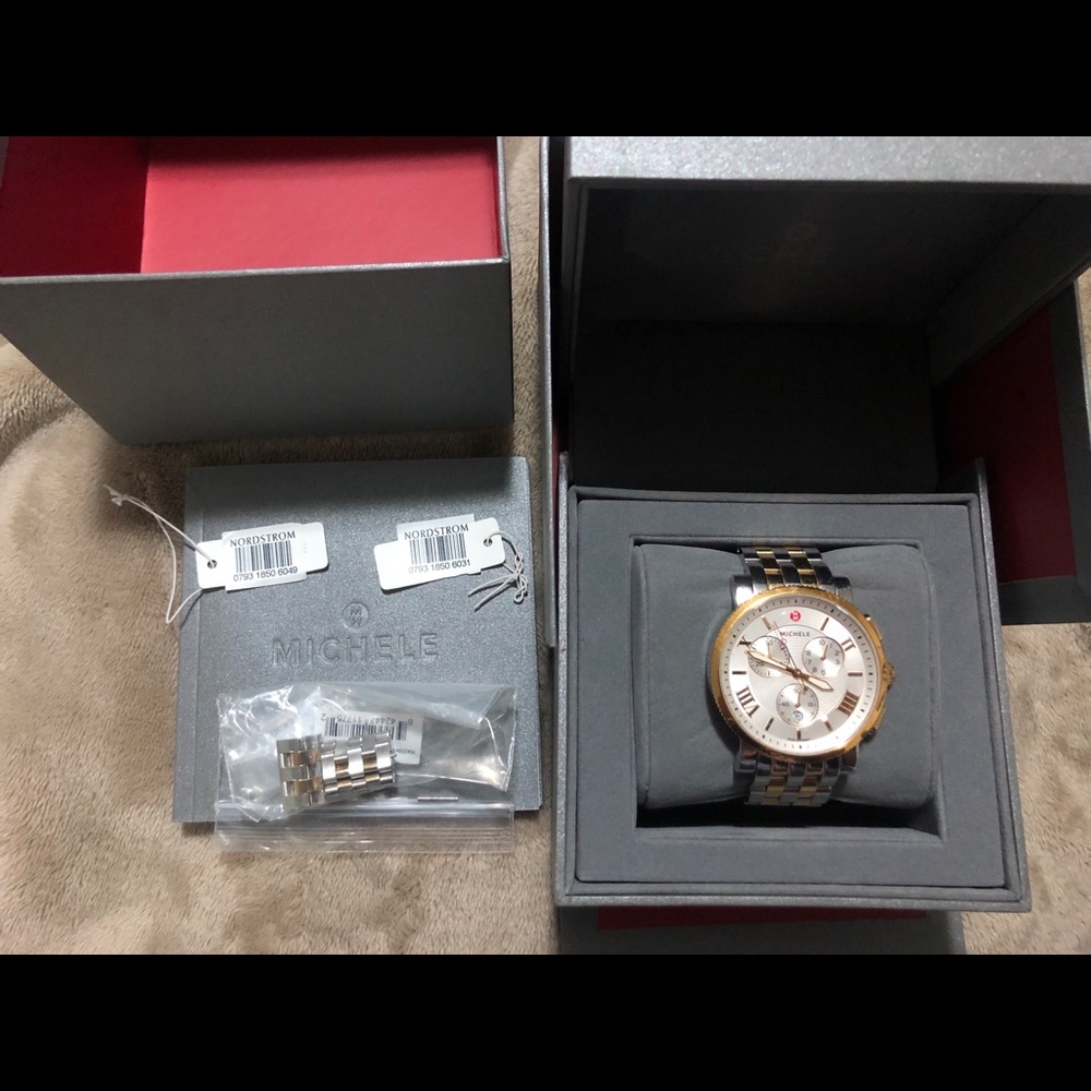 Two tone Michele Sports Sails 42mm
